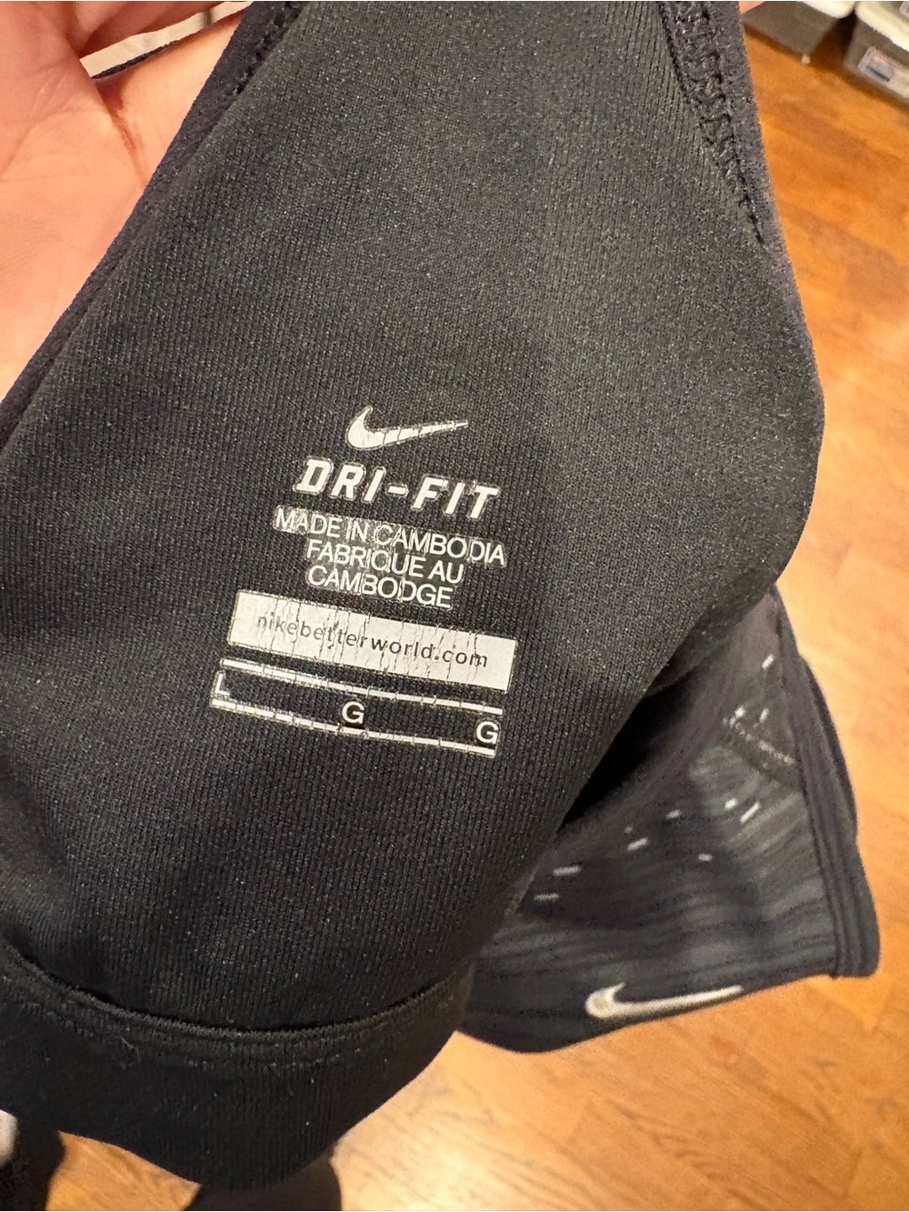 Nike Dri-FIT Dark Gray Patterned Racerback Tank - Picture 11 of 11